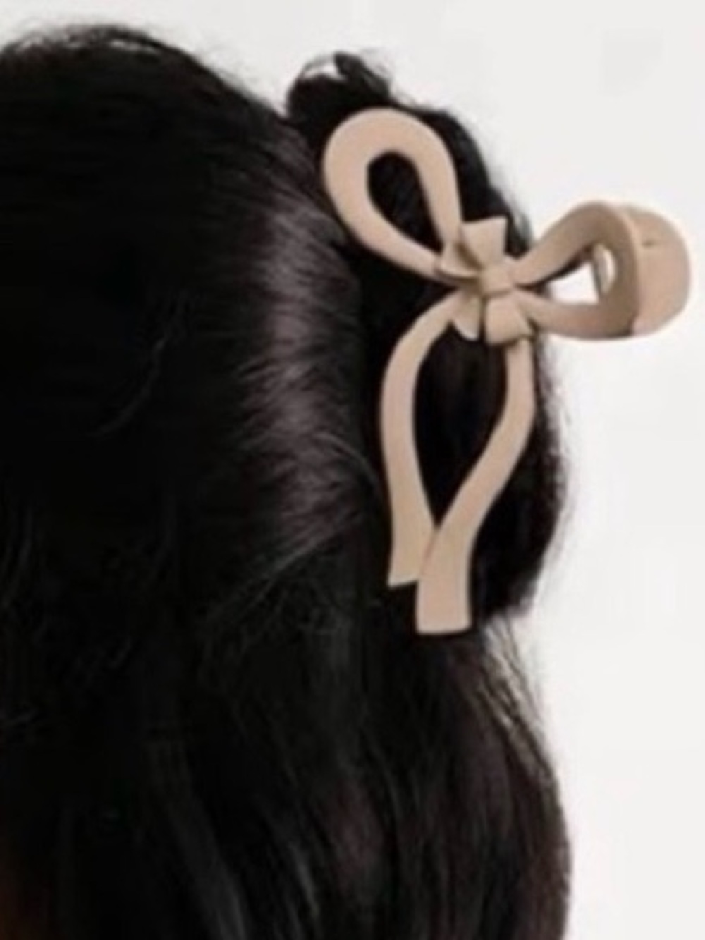 NWT Coffee Brown Matte Bow Claw Clip 🎀 XL 5" Minimalist Coquette Aesthetic